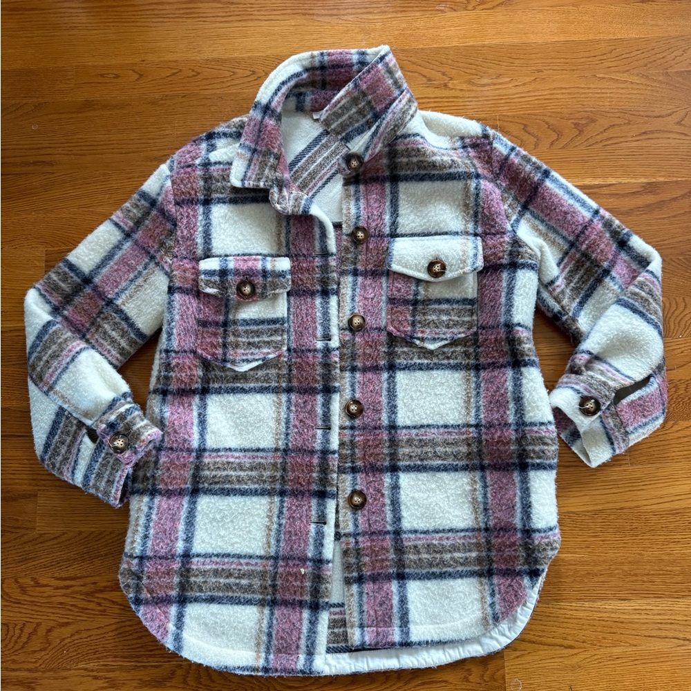 Plaid women’s coat veveret brand